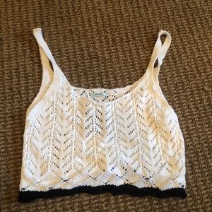 NWT UO White crochet bralette/ cropped top